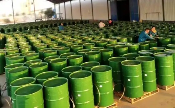 Large vat of apple juice